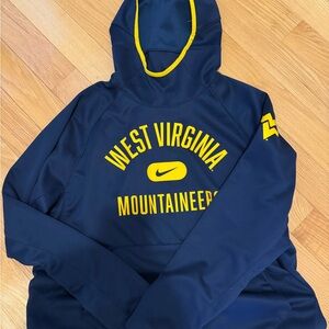 Nike Blue Hoodie with Yellow West Virginia Print